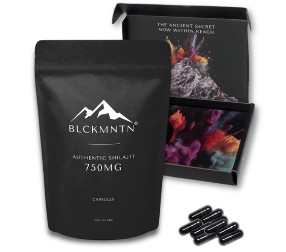 BLCKMNTN® Authentic Shilajit 60 caps 750MG