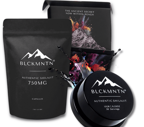 BLCKMNTN® Authentic Shilajit Hars + Caps Bundel