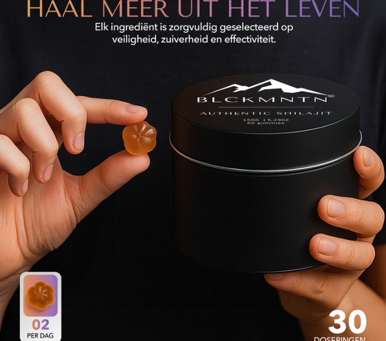 NIEUW | Authentic Shilajit Gummies Gold | 60 PCS